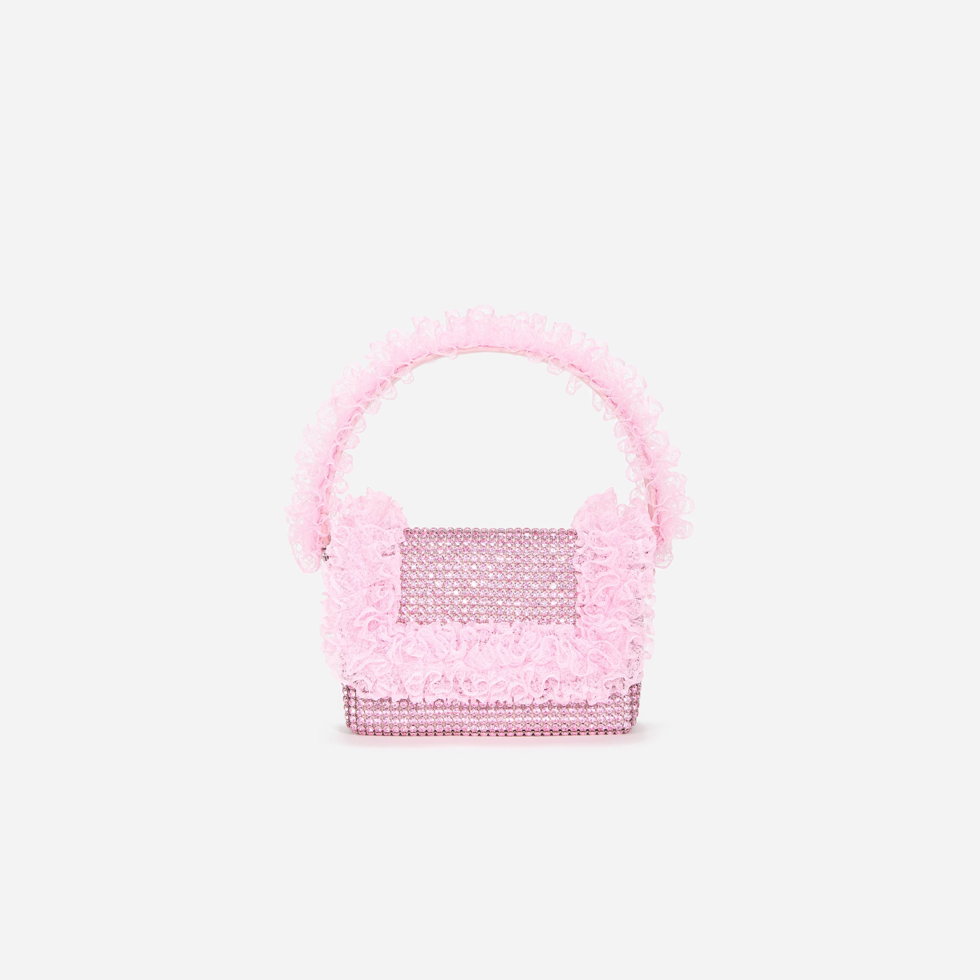 A photo of the Pink Crystal Lace Detail Bag