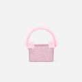 Pink Crystal Lace Detail Bag