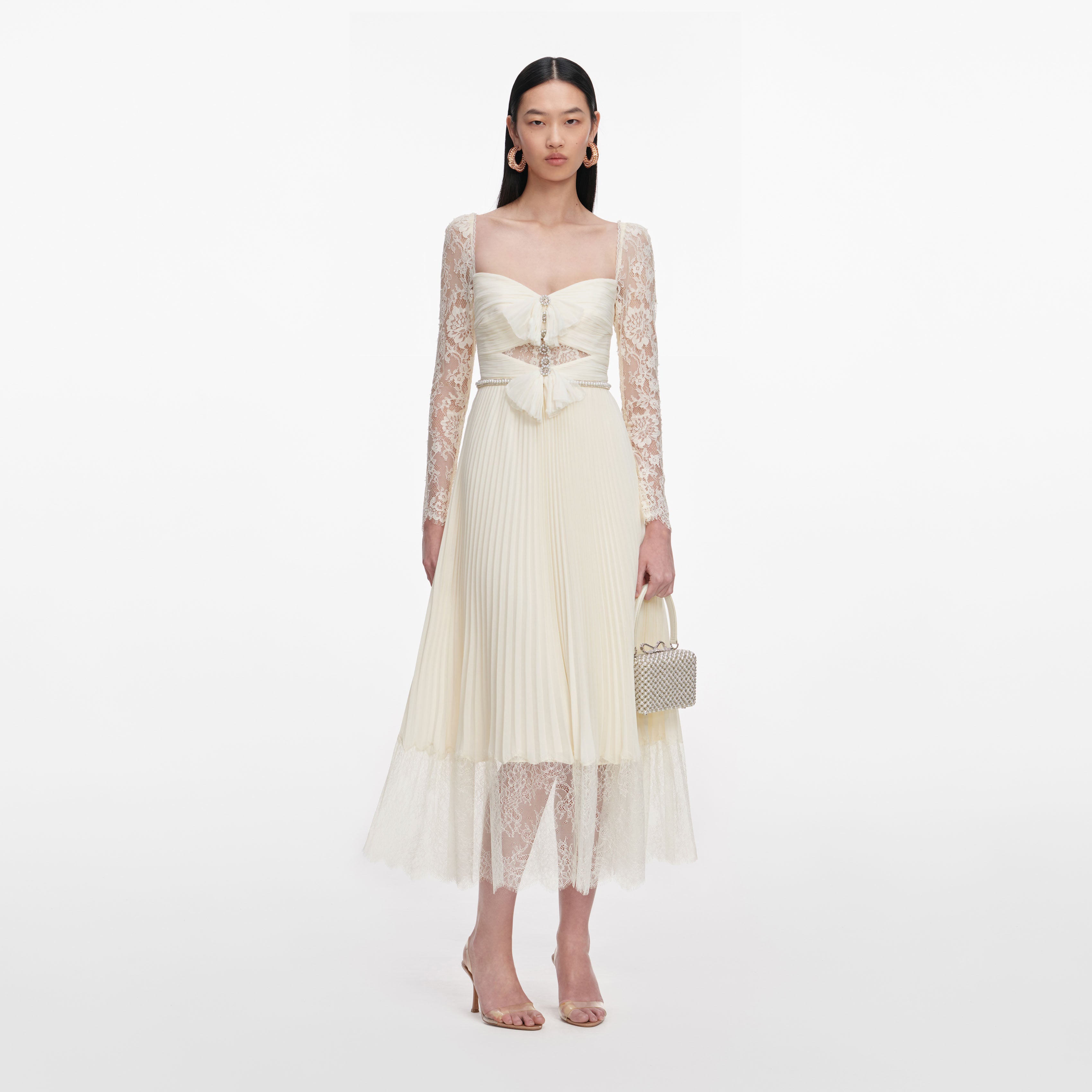 beige chiffon dress Cream Lace Midi Midnight Bloom Darian Lace Mini Dress Size:Pre-order 9XL