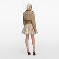 Gold Metallic Mini Skirt