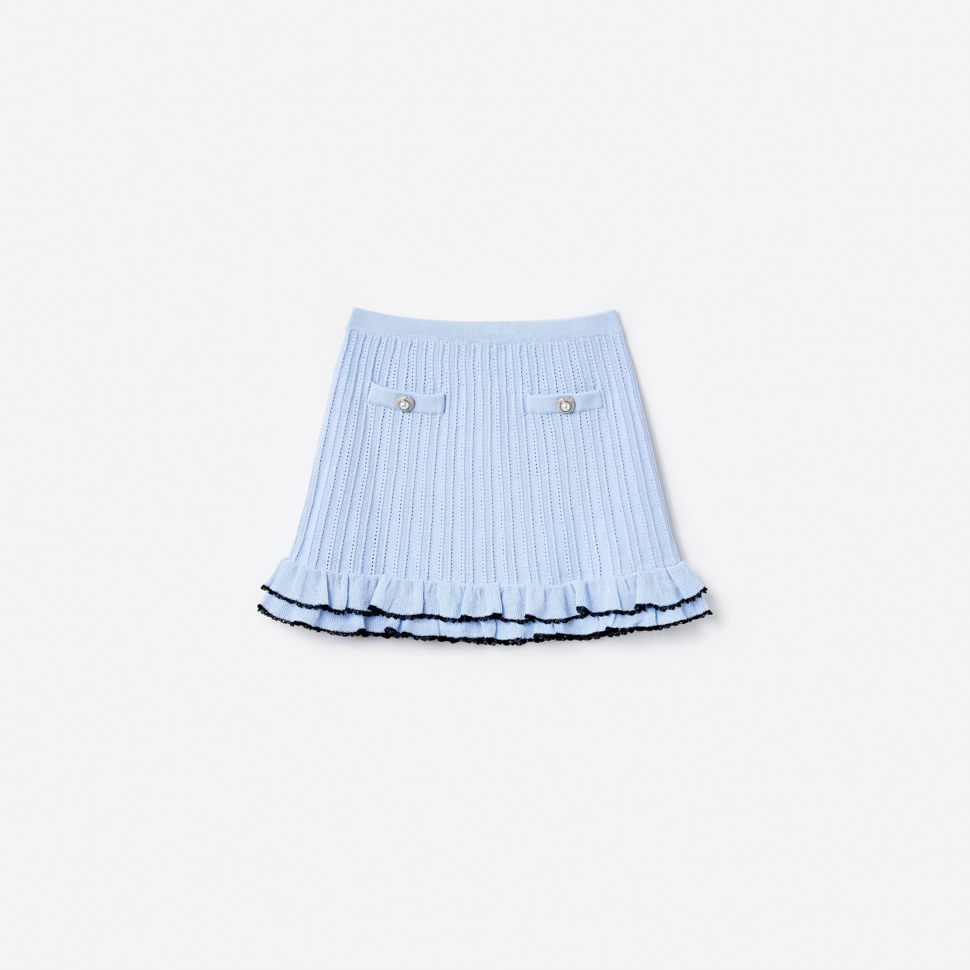 【treatürself】frill mini knit skirt Buy One Friday Girls Embellished Frilled A-Line Mini Skirt