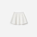 Cream Cherry Motif Knit Skirt