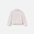 Pink Boucle Lace Bow Jacket