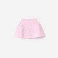 Pink Lace Bow Knit Skirt