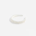 White Satin Pearl Embellished Headband