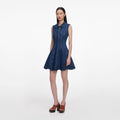 Denim Broderie Mini Dress