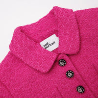 Fuchsia Boucle Jacket