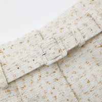 Cream Boucle Short