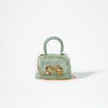 Green Fluffy Bow Micro Bag