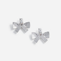 Large Crystal Bow Earrings