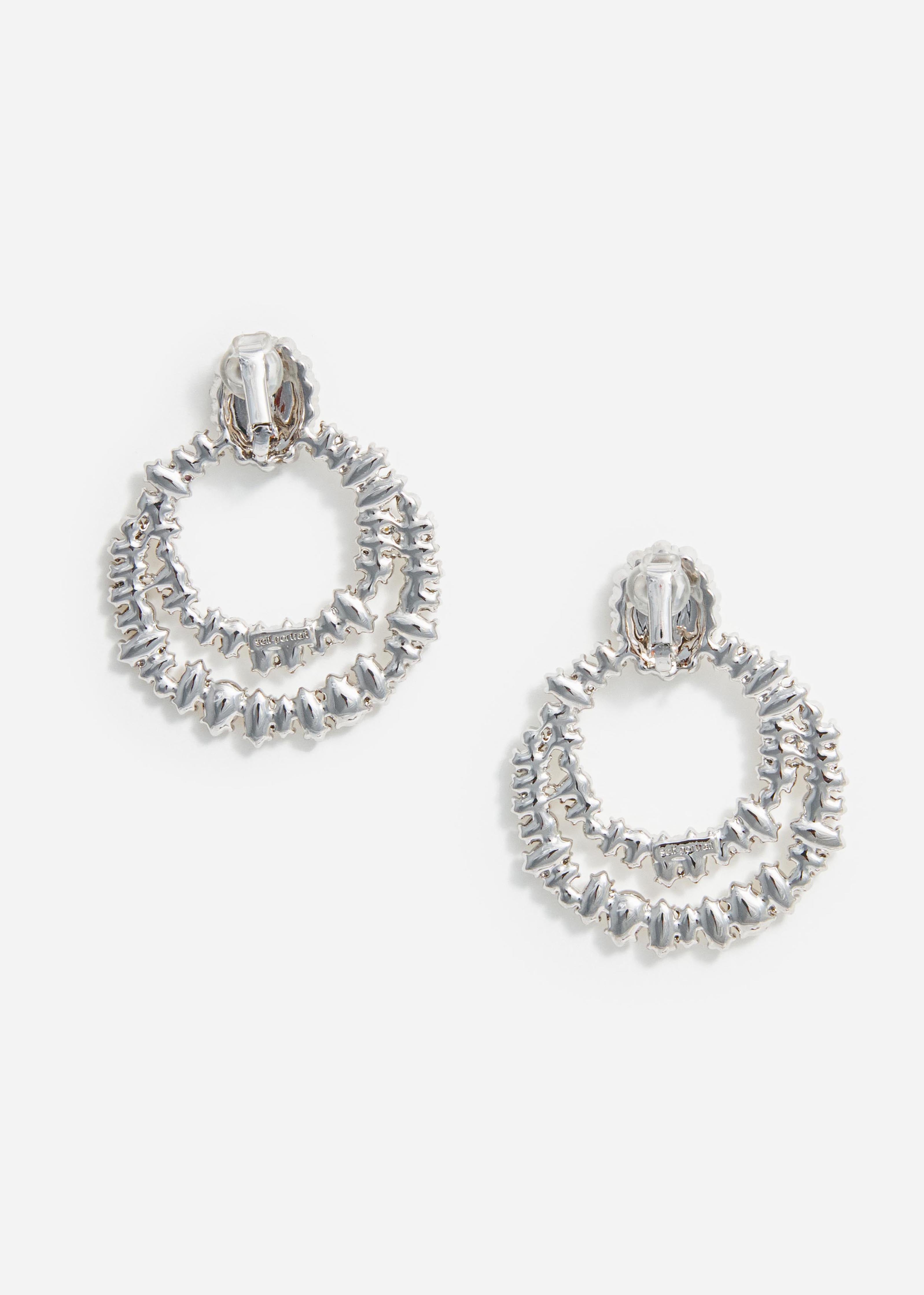 Crystal Double Hoop Earrings