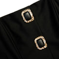 Black Taffeta Bandeau Jumpsuit