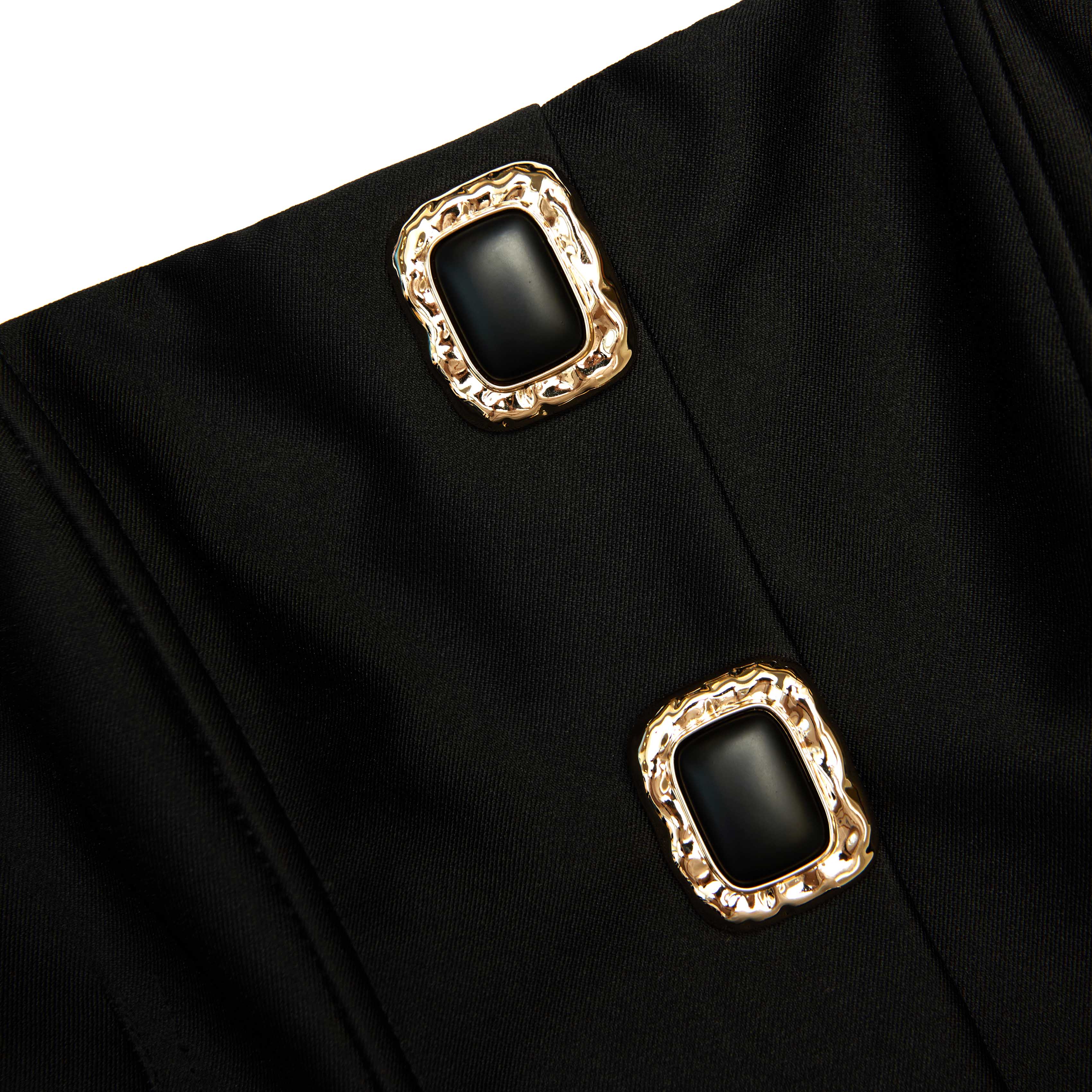 Black Taffeta Bandeau Jumpsuit