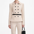 Beige Twill Jumpsuit