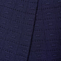 Navy Pointelle Knit Trousers