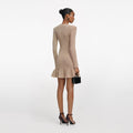 Gold Lurex Knit Mini Dress