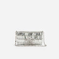 Silver Crystal Bow Mini Shoulder Bag