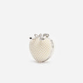 Pearl Heart Clutch Bag
