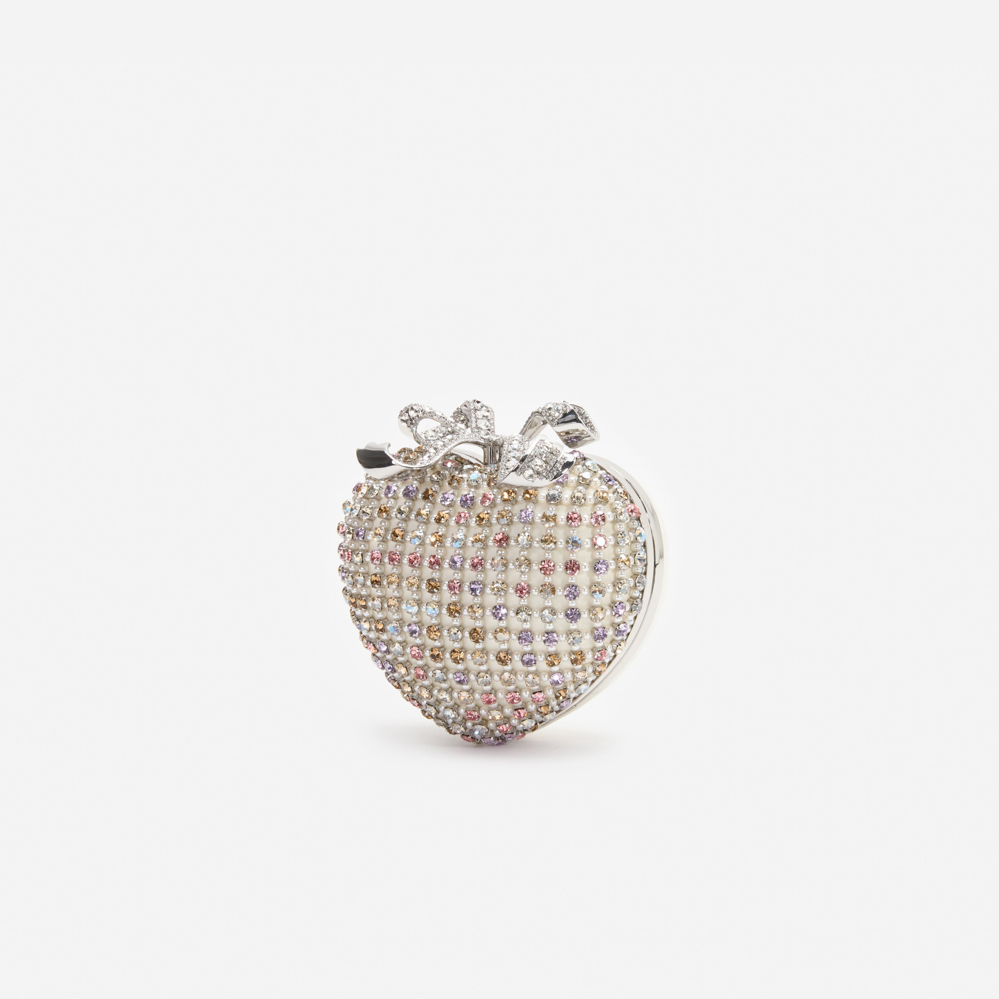 Multi Crystal Heart Clutch Bag – self-portrait-EU