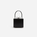Black Croc Micro Bag