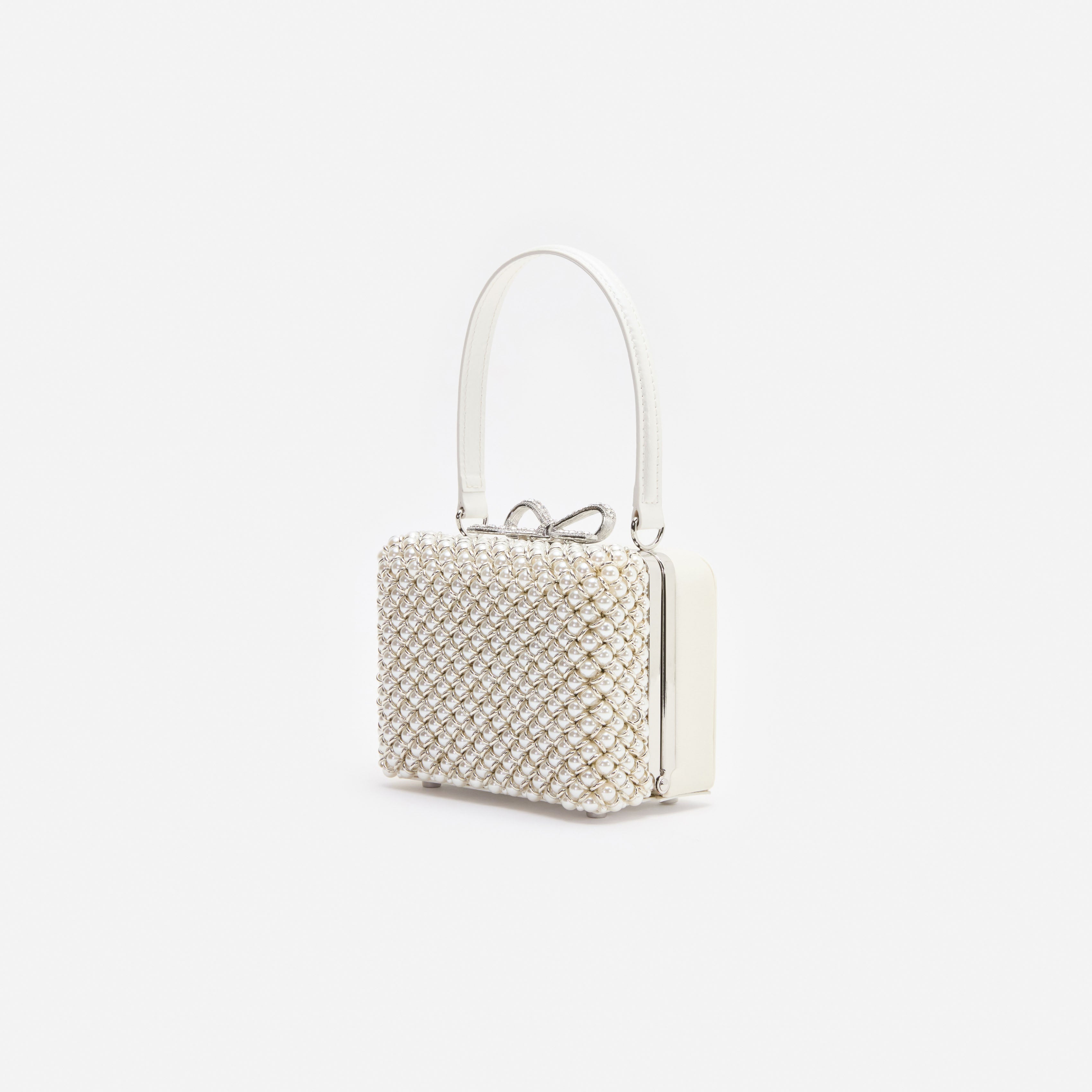 Pearl Embellished Micro Bag
