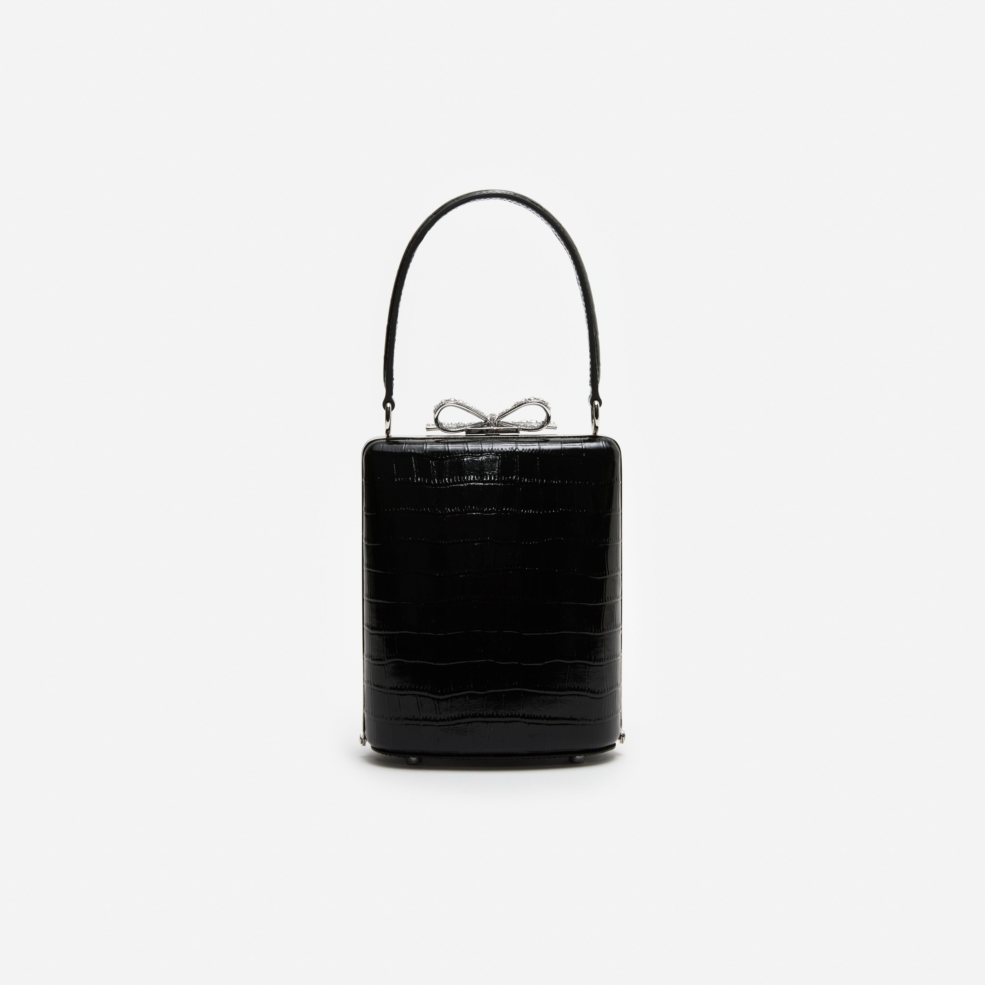 Black Croc Mini Bag