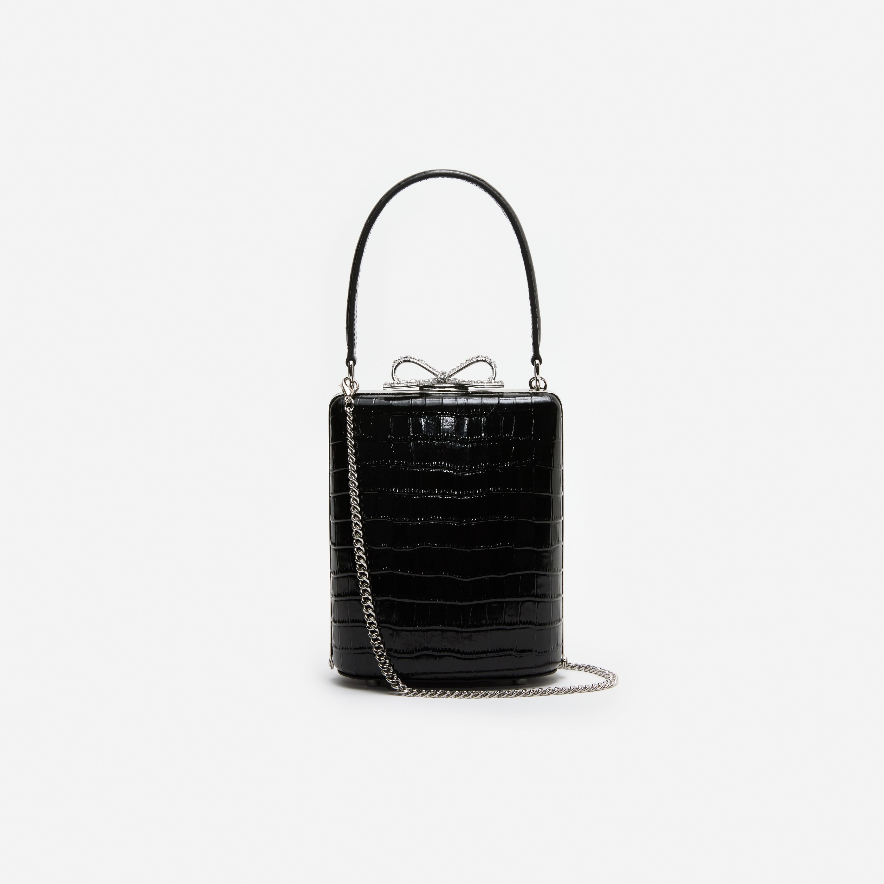 self portrait バッグ Black Croc Mini Bag – self-portrait-EU