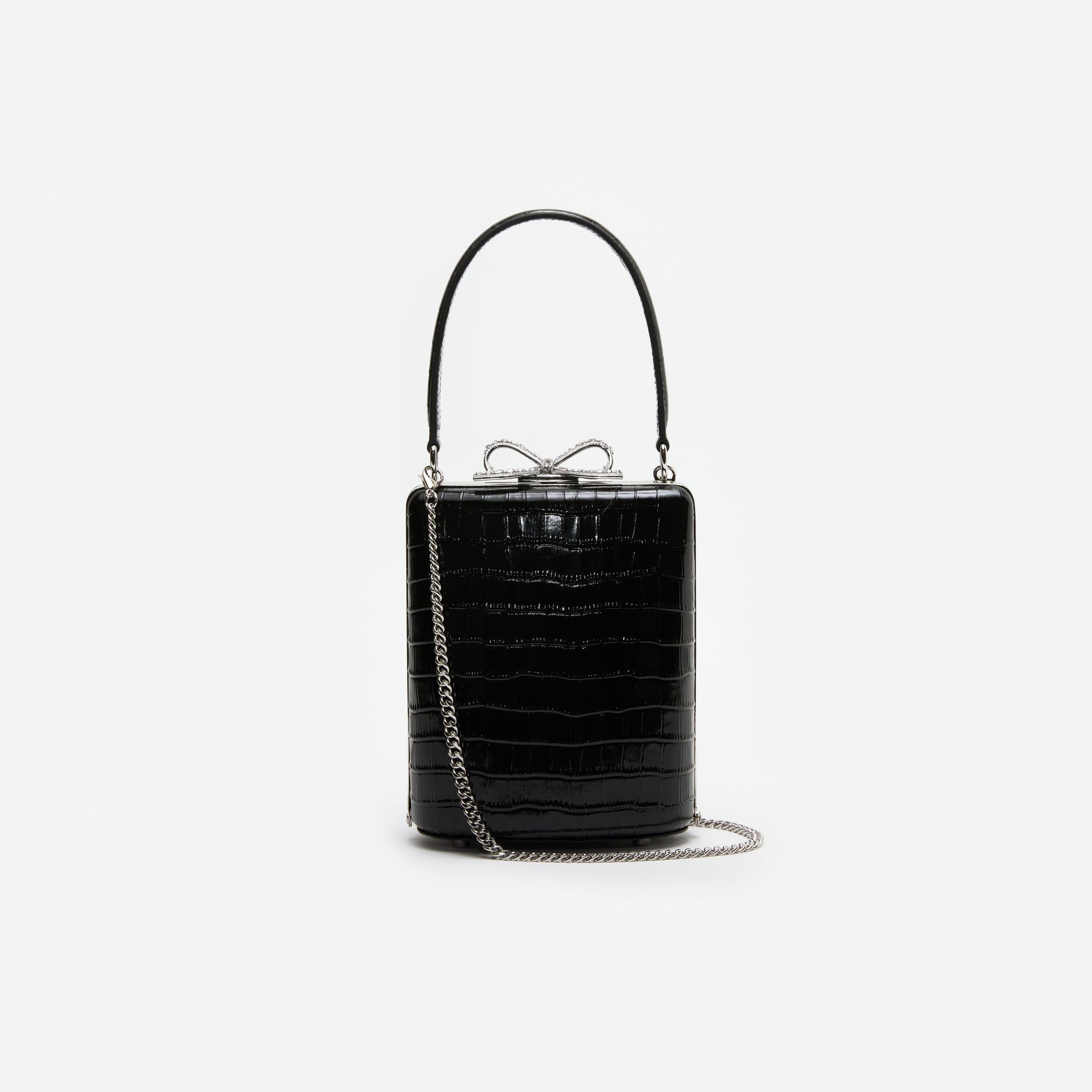 Black Croc Mini Bag