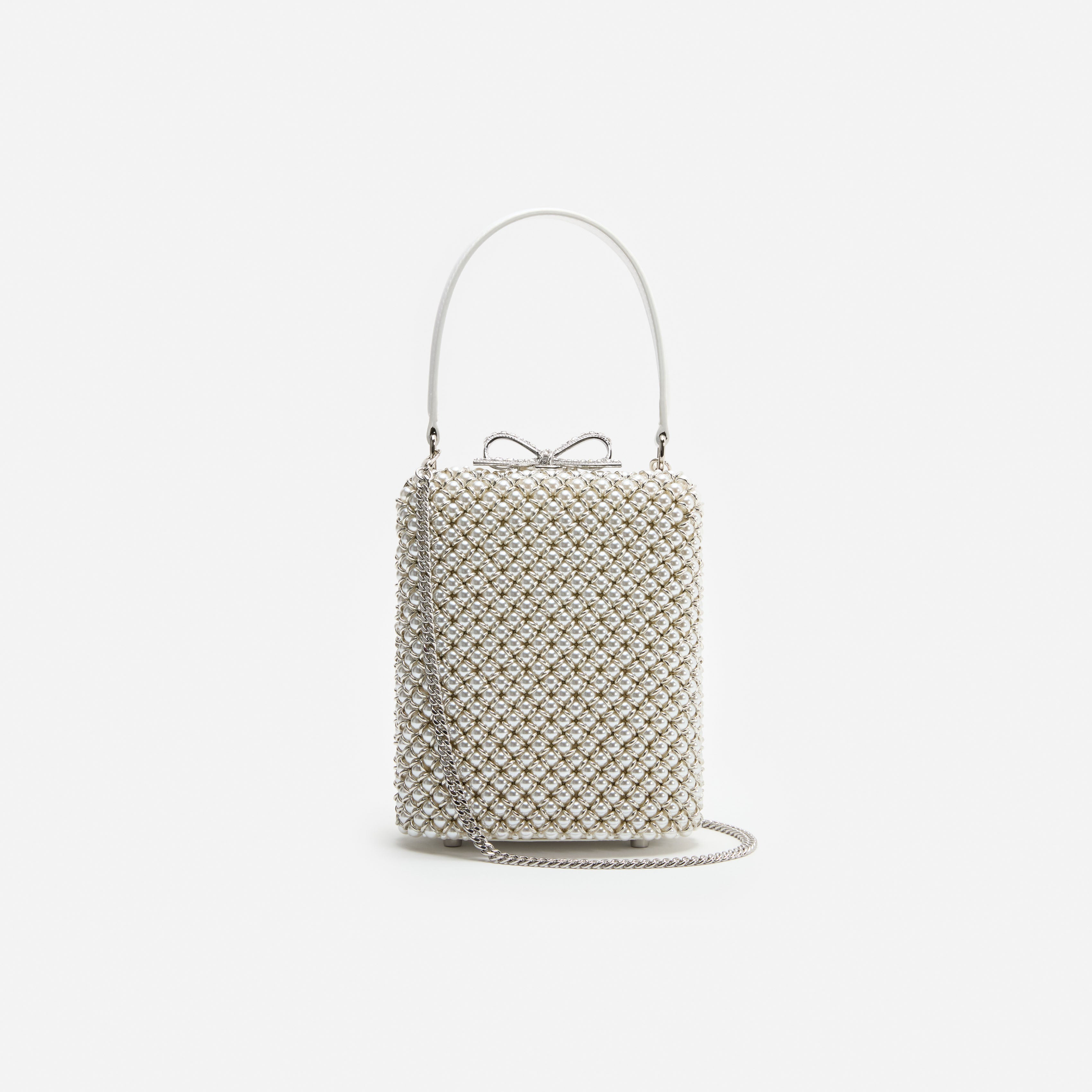 Pearl Embellished Mini Bag