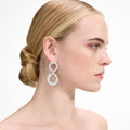 Crystal Link Two Tiered Earrings
