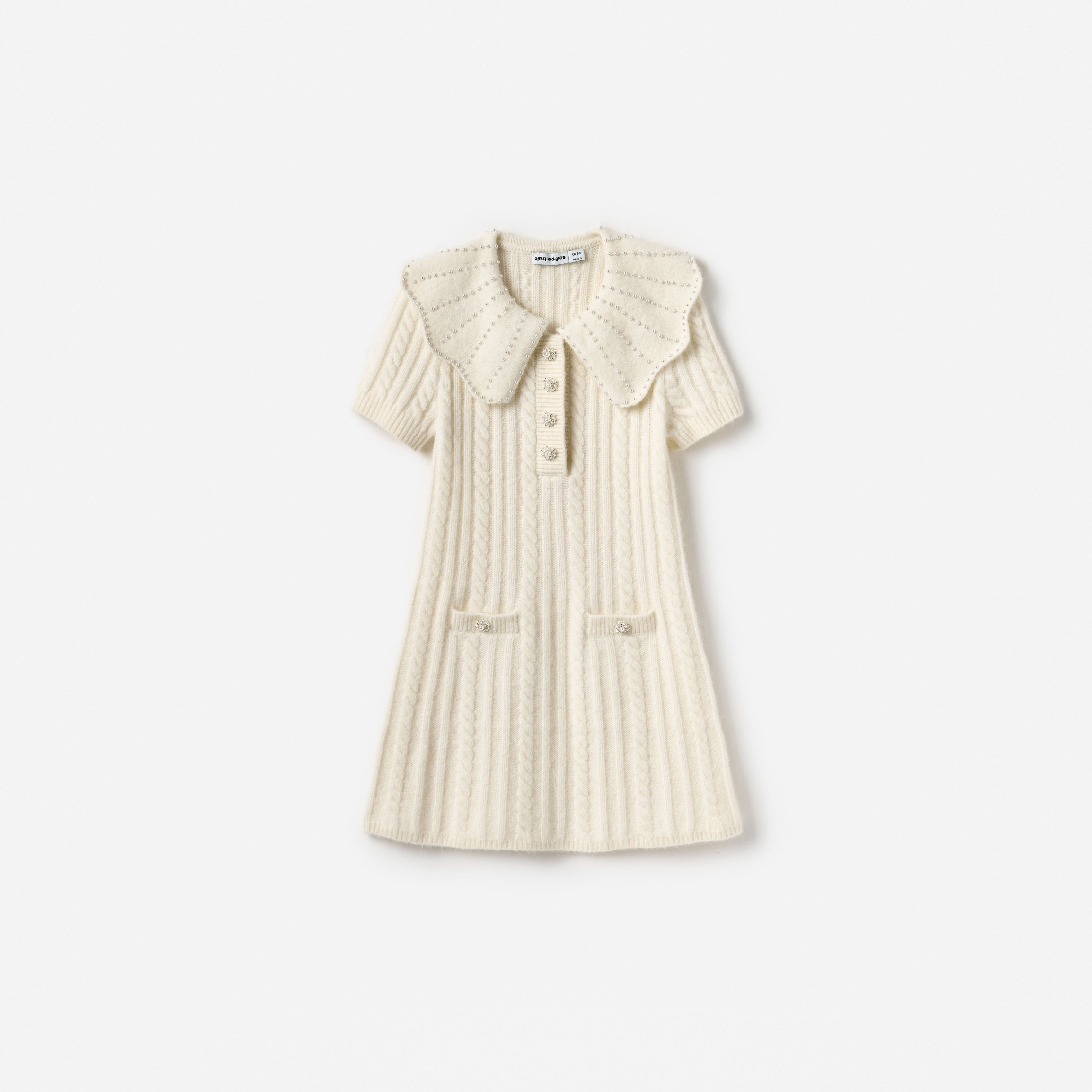 Cream Alpaca Knit Dress