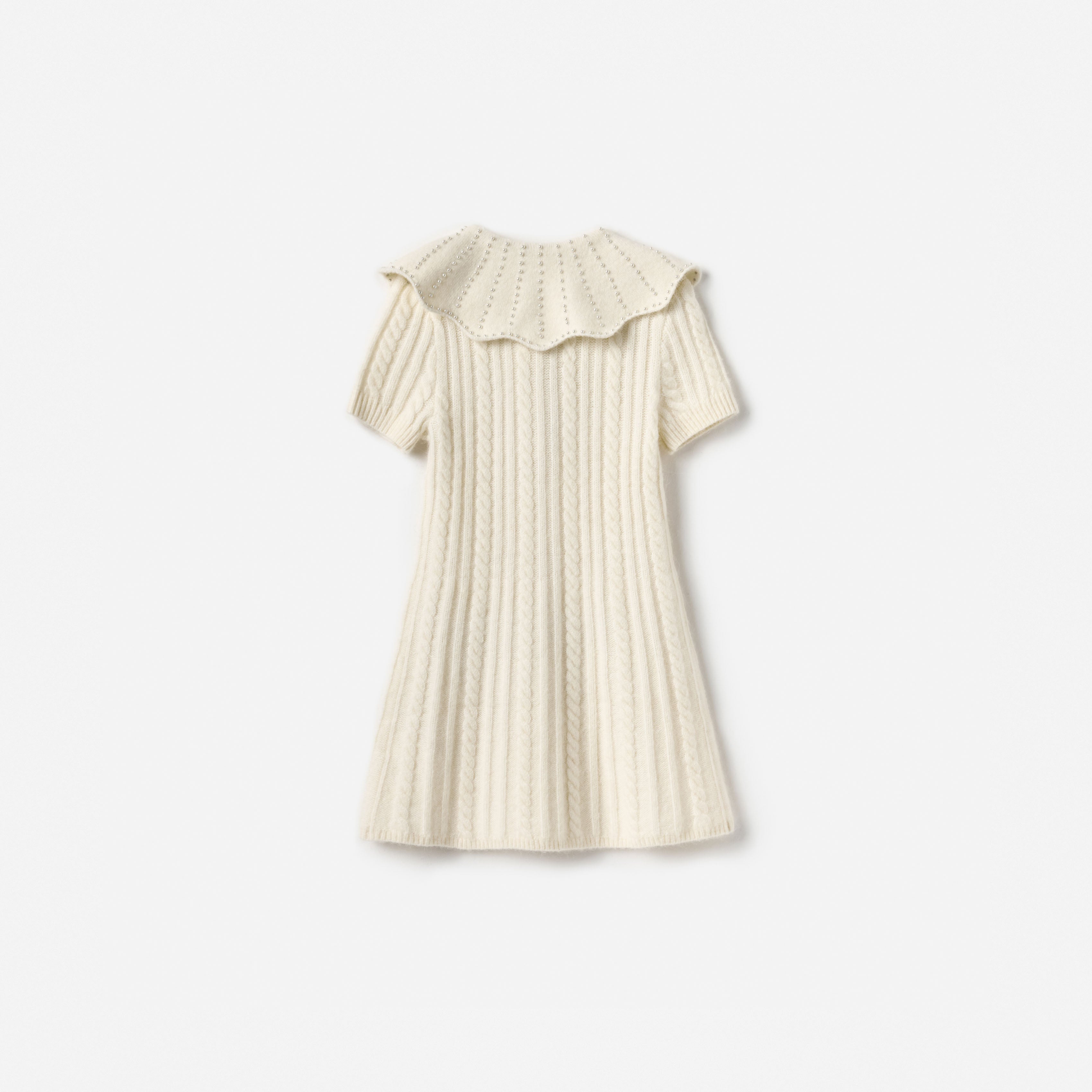 Cream Alpaca Knit Dress