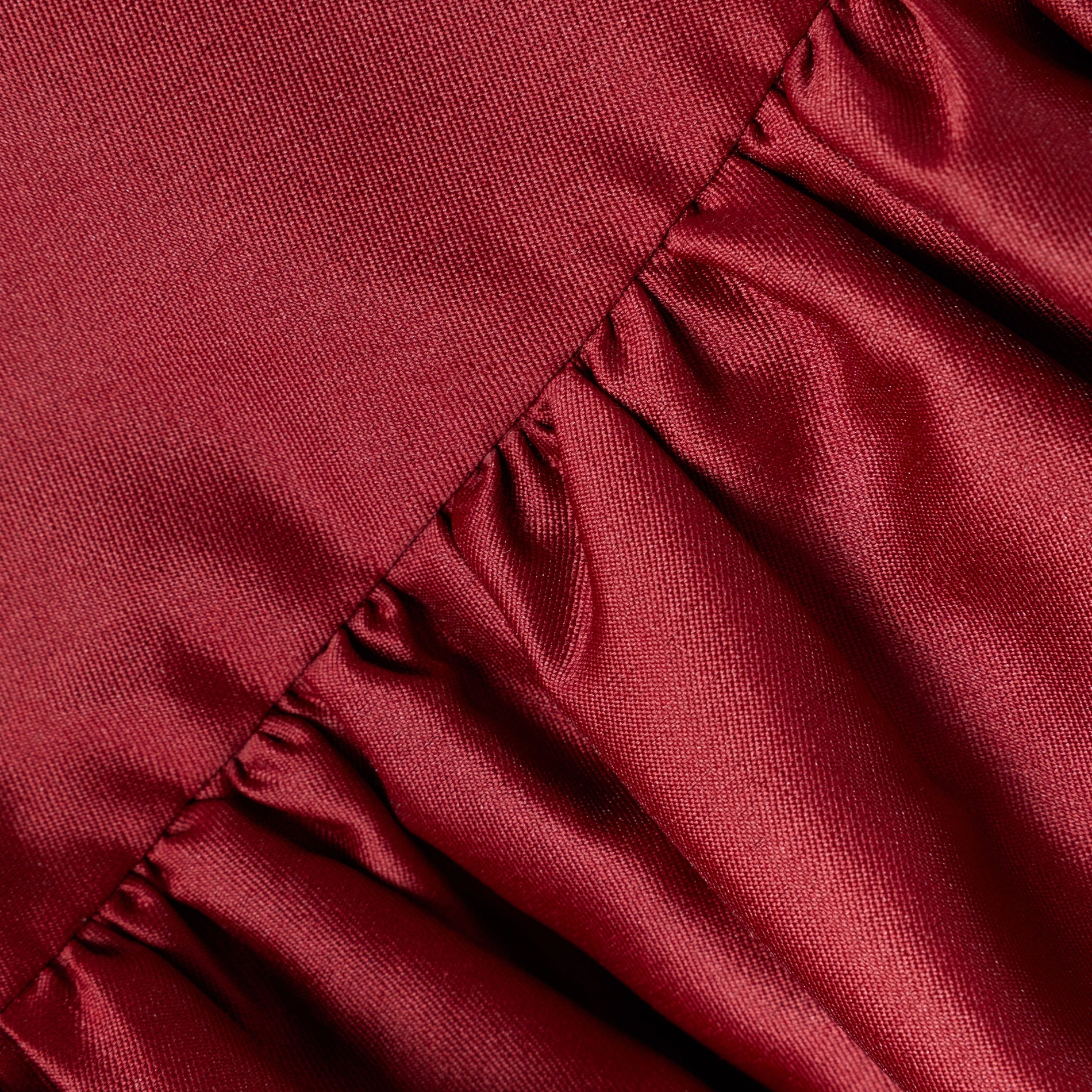 Burgundy Taffeta Dress