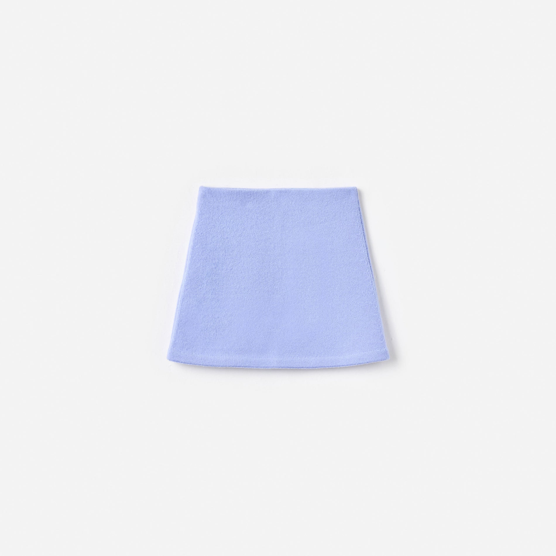 Blue Floral Knit Skirt