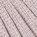 Pink Pleated Boucle Skirt