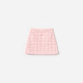 Pink Textured Knit Skirt