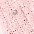 Pink Textured Knit Skirt