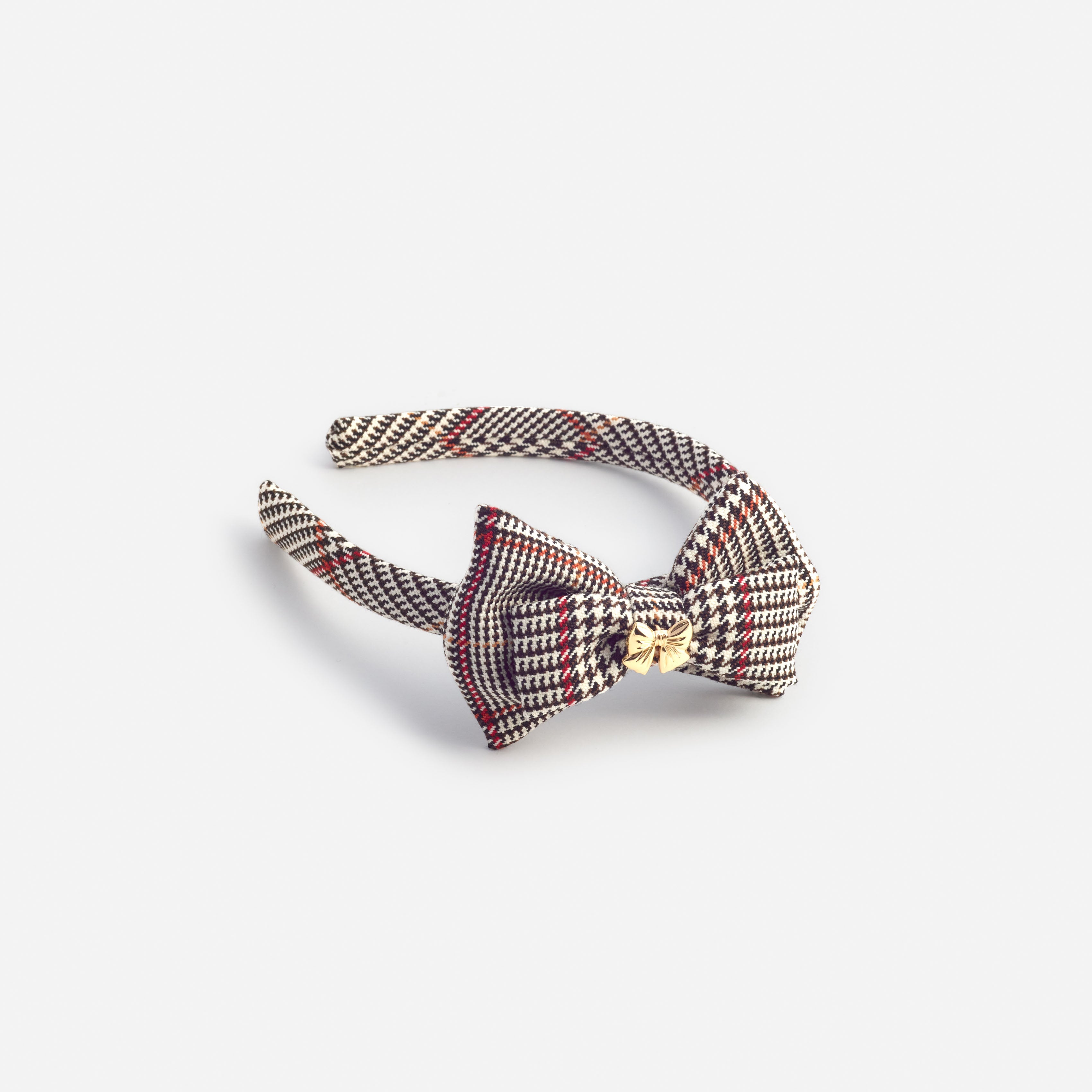 Brown Check Headband