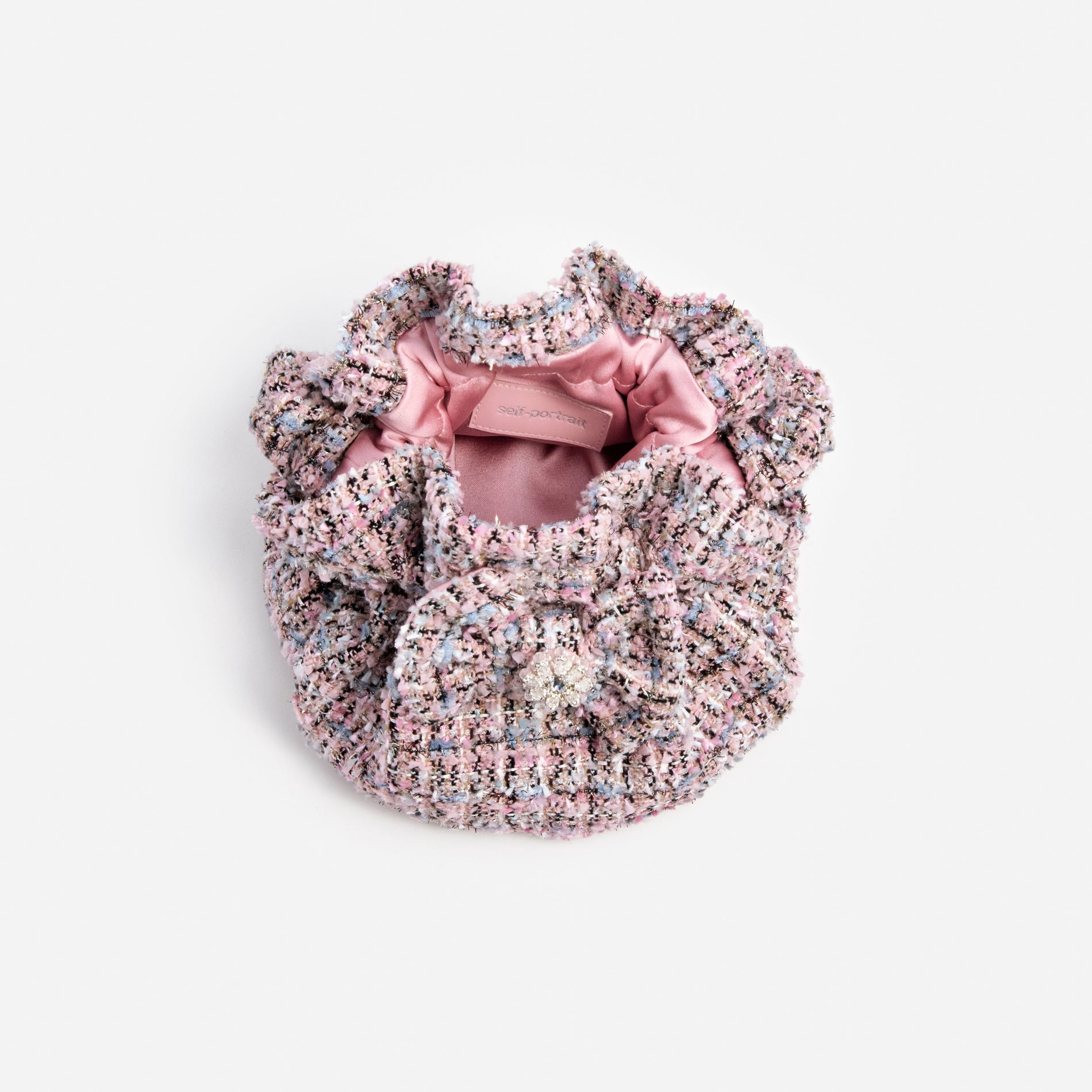 Pink Boucle Bag