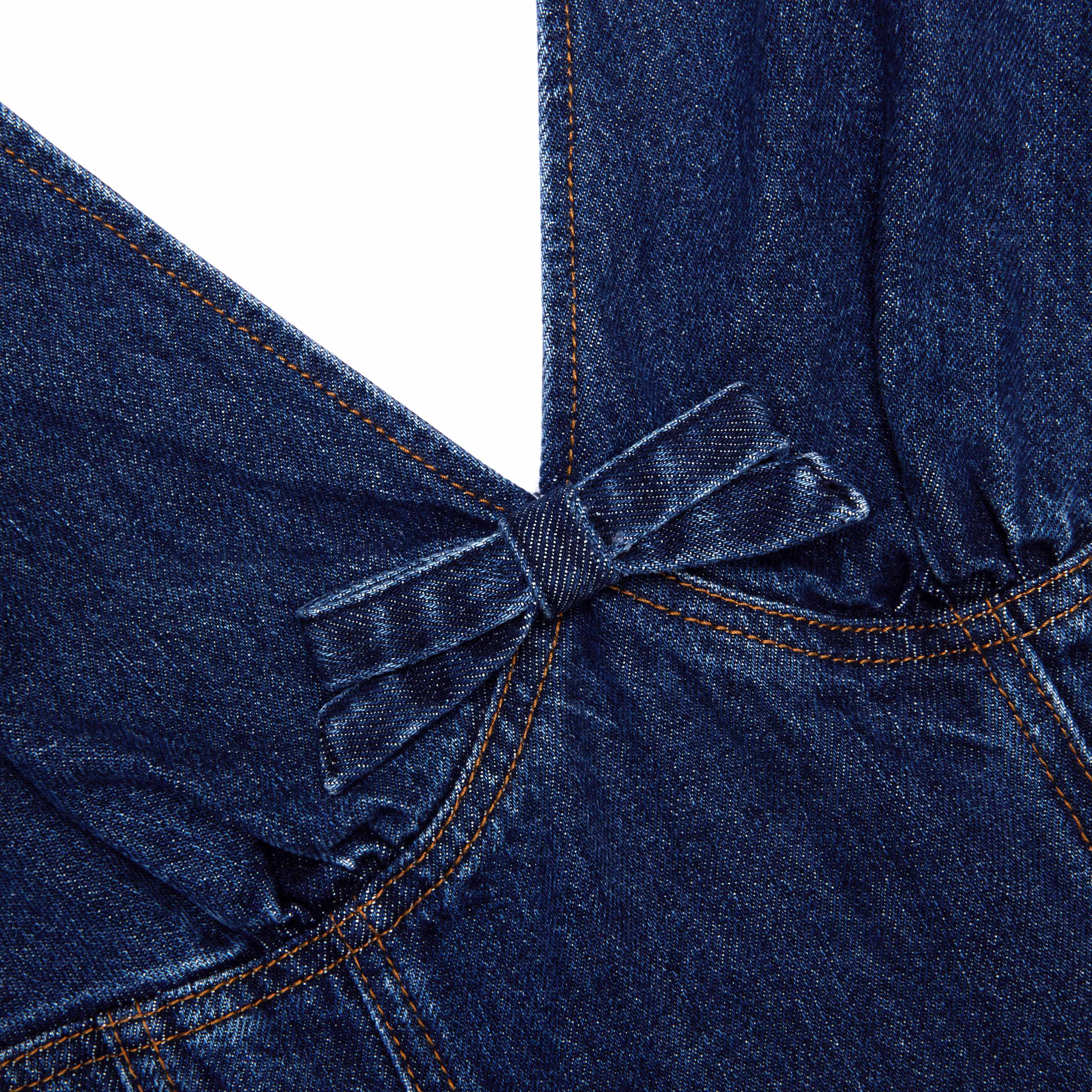 Denim Flared Mini Dress