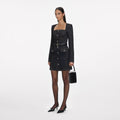 Indigo Denim Long Sleeve Mini Dress