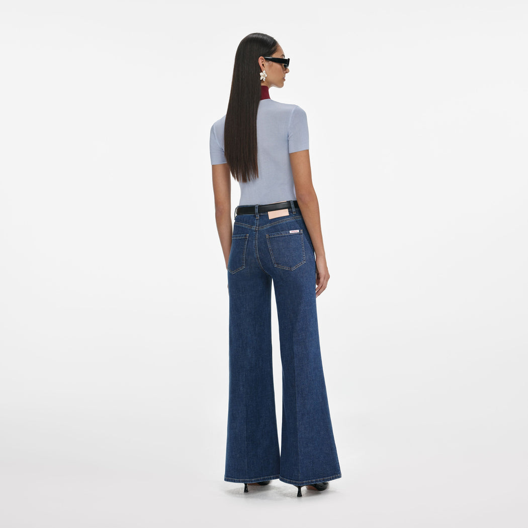 Blue Flared Jeans