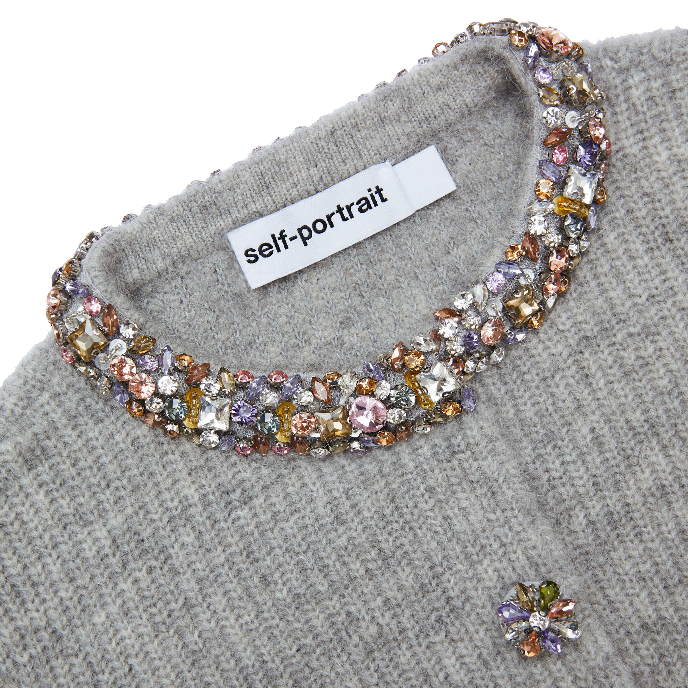 Grey Alpaca Knit Cardigan