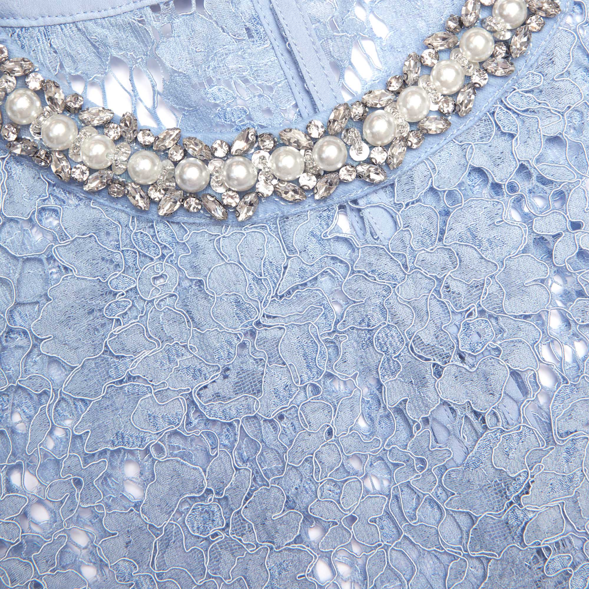 Blue Lace Top – self-portrait-EU