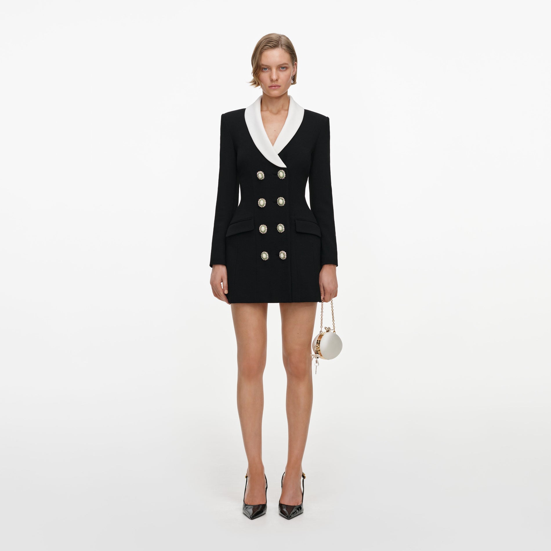 Black Tailored Blazer Mini Dress
