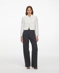 White Boucle Boxy Jacket