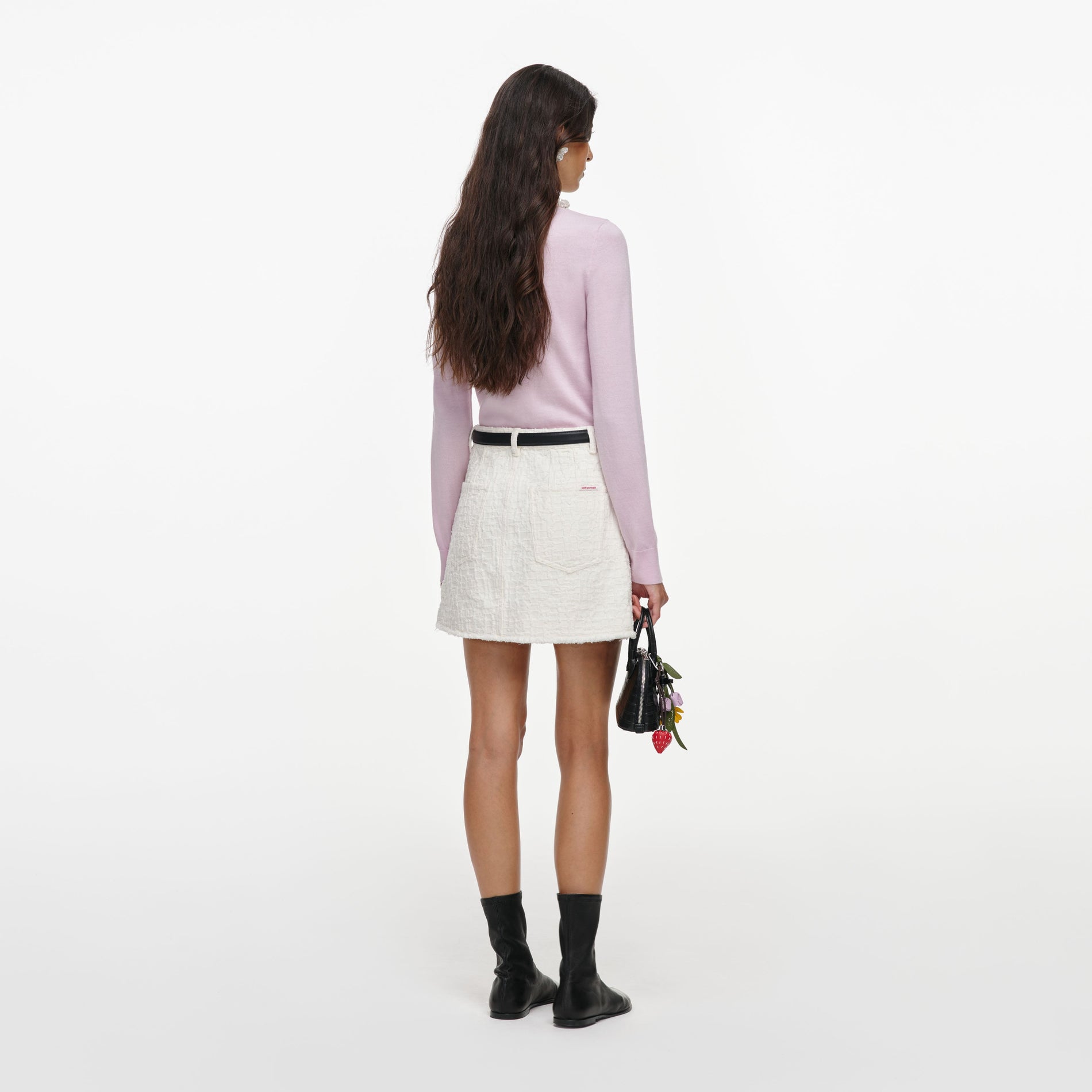Pink Flower Light Knit Jumper