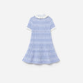 Blue Check Knit Dress