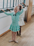Mint Pointelle Knit Cardigan