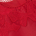 Red Taffeta Lace Dress